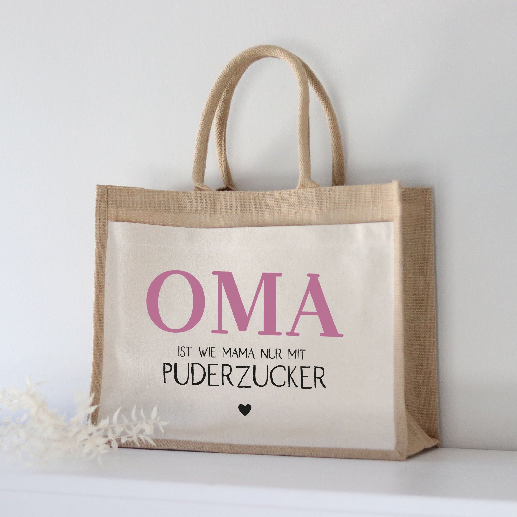 Jutetasche | OMA Puderzucker